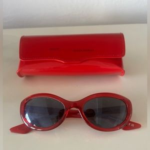 THE KHAITE X OLIVER PEOPLES 1969C in Translucent Red